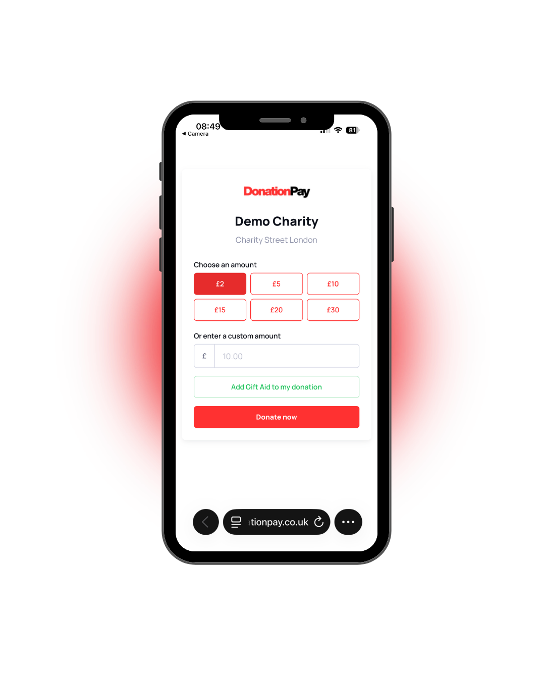 DonationPay Interface
